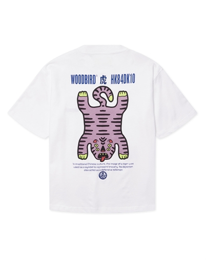 Woodbird - WBBalo Tiger T-shirt - White